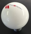 C6 Corvette Shift Knob White With Grand Sport Logo 